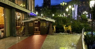 Un chalet en chocolat à l'hôtel de Paris de Monaco