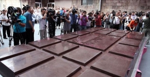 Record de la plus grosse tablette de chocolat