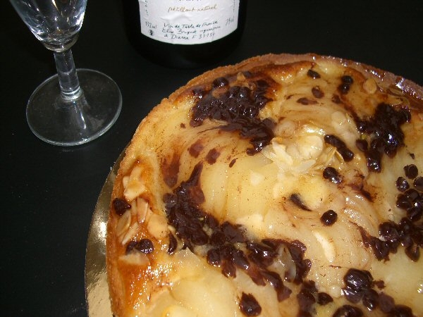 Tarte poire-chocolat