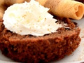 Couronne garnie à la chantilly chocolatée