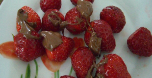Mes fraises au Nutella