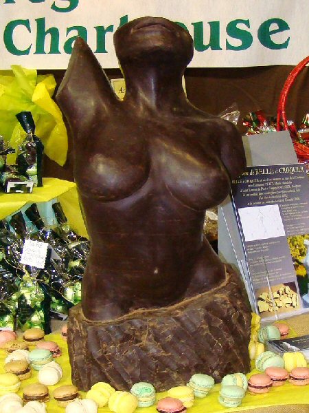 Sculpture en chcolat